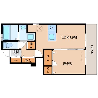 間取図 近鉄難波線・奈良線/大和西大寺駅 徒歩16分 1階 建築中