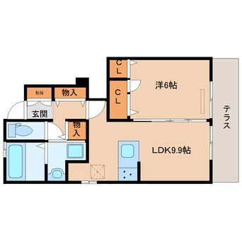 間取図 近鉄難波線・奈良線/大和西大寺駅 徒歩16分 1階 1年未満