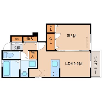 間取図 近鉄橿原線/尼ケ辻駅 徒歩18分 1階 建築中