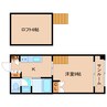 近鉄橿原線/西ノ京駅 徒歩3分 2階 築43年 1Kの間取り