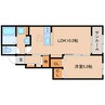 近鉄京都線/大和西大寺駅 徒歩10分 1階 建築中 1LDKの間取り