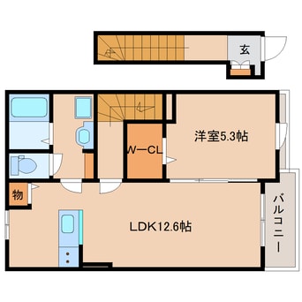 間取図 学研都市線<片町線>・JR東西線/西木津駅 徒歩10分 2階 建築中