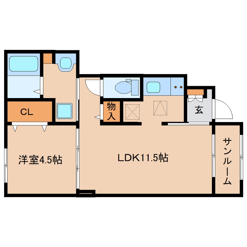 間取図 学研都市線<片町線>・JR東西線/西木津駅 徒歩10分 1階 建築中
