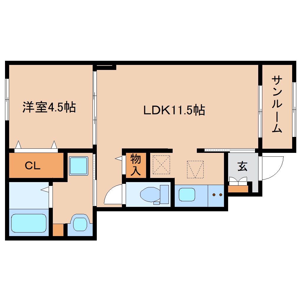 間取り図 学研都市線<片町線>・JR東西線/西木津駅 徒歩10分 1階 建築中