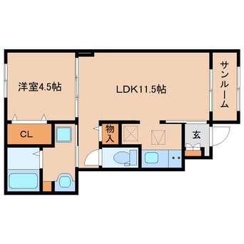 間取図 学研都市線<片町線>・JR東西線/西木津駅 徒歩10分 1階 建築中