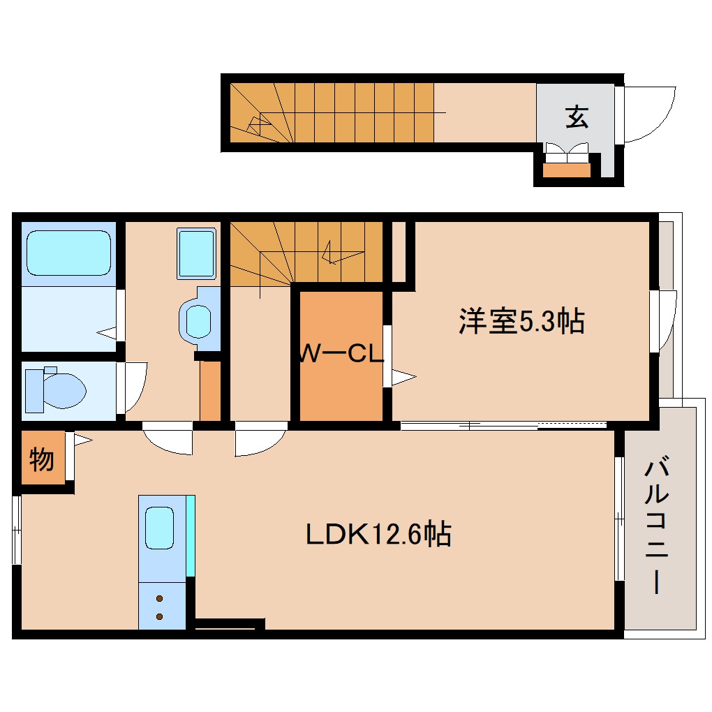 間取り図 学研都市線<片町線>・JR東西線/西木津駅 徒歩10分 2階 建築中