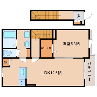 間取図 学研都市線<片町線>・JR東西線/西木津駅 徒歩10分 2階 建築中
