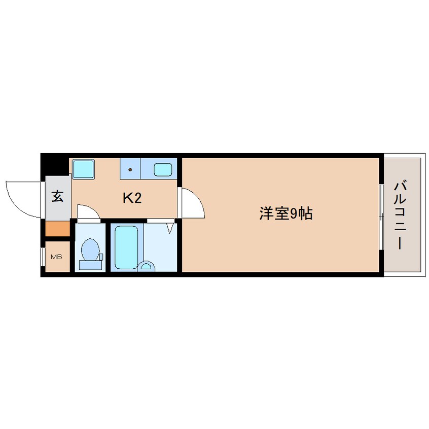 間取図 近鉄京都線/木津川台駅 徒歩7分 4階 築29年
