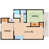 近鉄京都線/狛田駅 徒歩4分 2階 築34年 2LDKの間取り