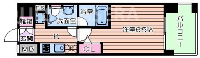 間取図 クレストフォルム大阪天満橋