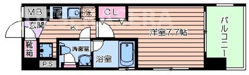 間取図 クレストフォルム大阪天満橋