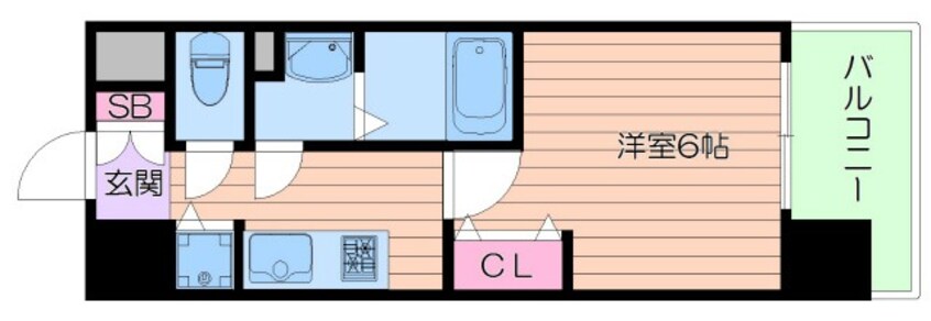 間取図 プレサンス梅田東ディアロ