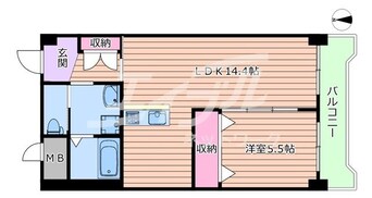 間取図 おおきに大阪天満サニーアパートメント