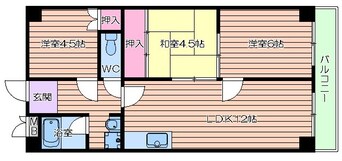 間取図 おおきに大阪天満サニーアパートメント