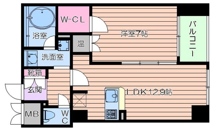 間取図 グレンパーク梅田北