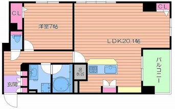 間取図 グレンパーク梅田北