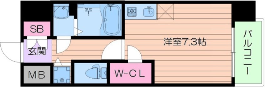 間取図 BLAU本町東（旧BPRレジデンス本町東）