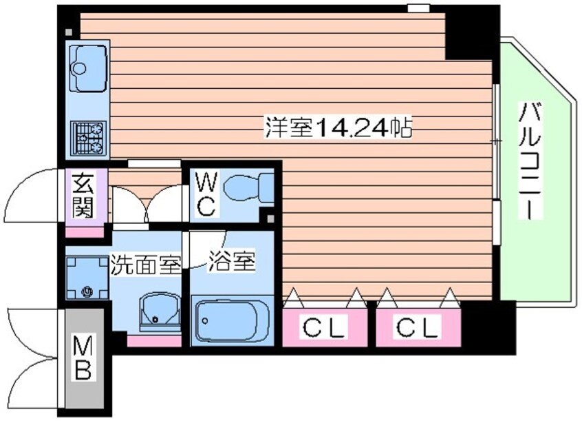 間取図 クレグラン北梅田