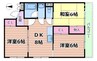 エル三津屋 3DKの間取り