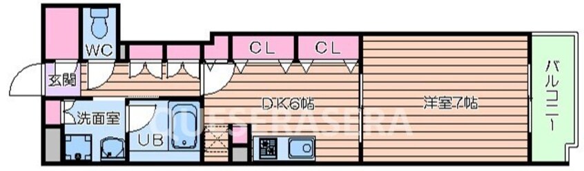 間取図 パークキューブ北浜