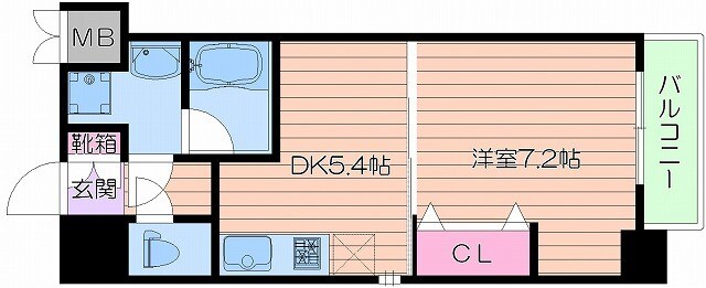 間取り図 南森町プライマリーワン