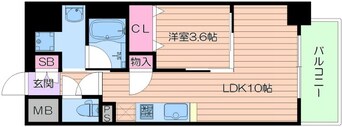 間取図 アーバネックス堂島