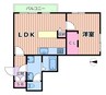 ライオンズマンション東本町第３ 1LDKの間取り