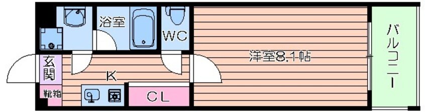 間取図 ベルフェリーク天満橋