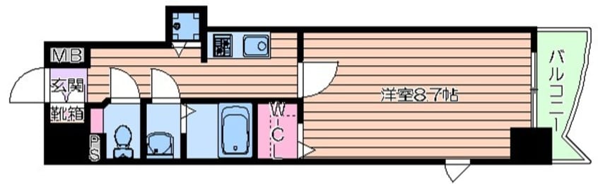間取図 プレサンス本町プライム