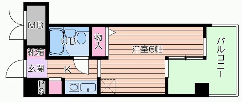 間取図 クレール東天満