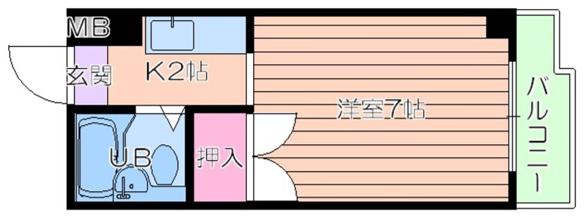 間取図 プラ・ディオ長柄
