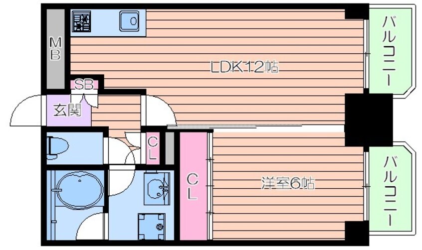 間取図 プレサンスNEO中之島公園
