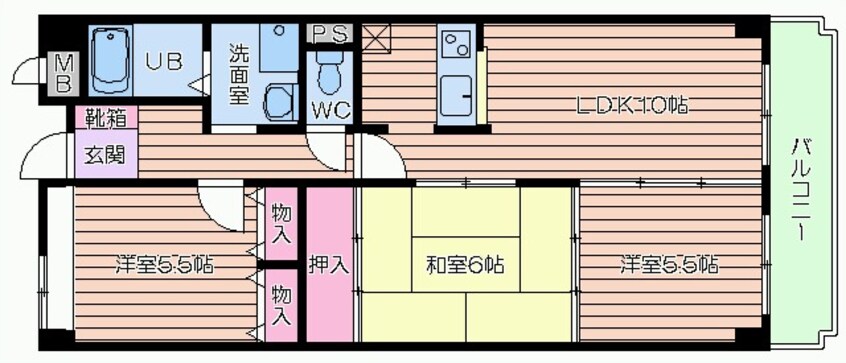 間取図 インプルーブ天満橋