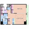 アーバネックス淀屋橋 1LDKの間取り