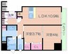 アーバネックス淀屋橋 2LDKの間取り