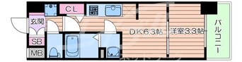 間取図 BPRレジデンス天満橋