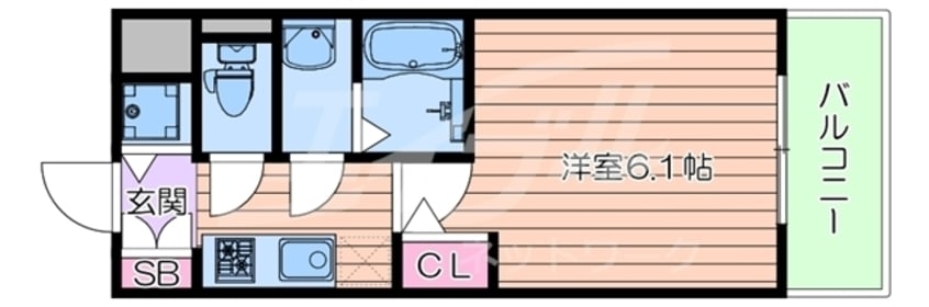 間取図 エスリード大阪梅田リュクス