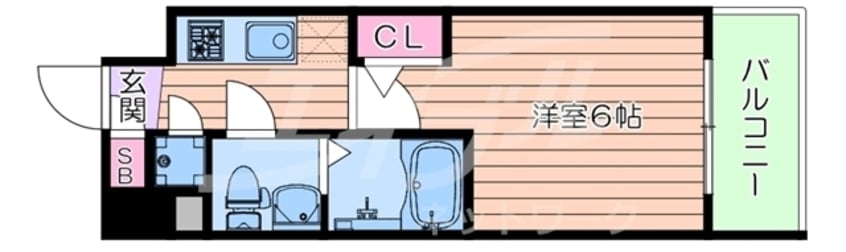 間取図 エスリード大阪梅田リュクス
