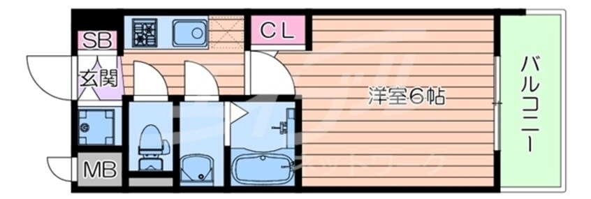 間取図 エスリード大阪梅田リュクス