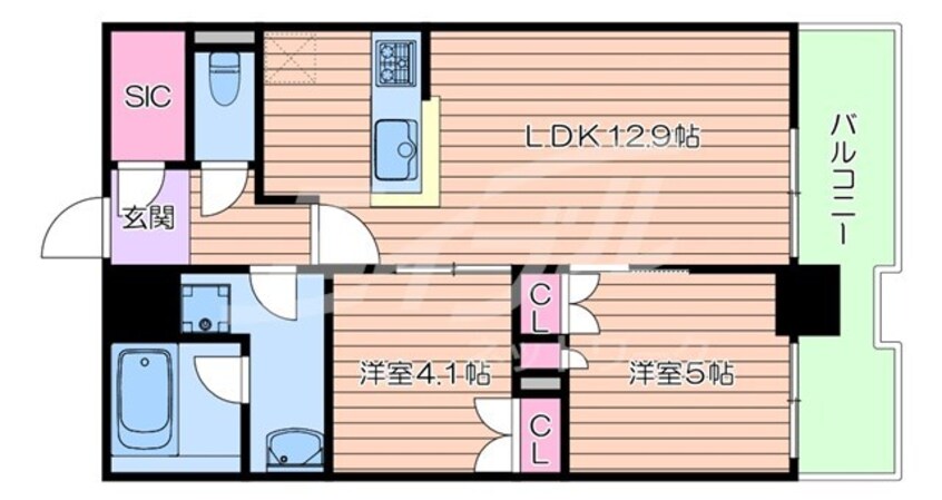 間取図 RJR堺筋本町タワー