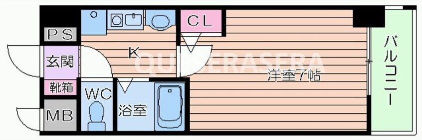 間取図 ラナップスクエア東天満