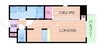 ONLYONE天六 1LDKの間取り