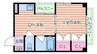 第3タニビル 1DKの間取り