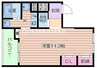 エトワール西天満 1Kの間取り