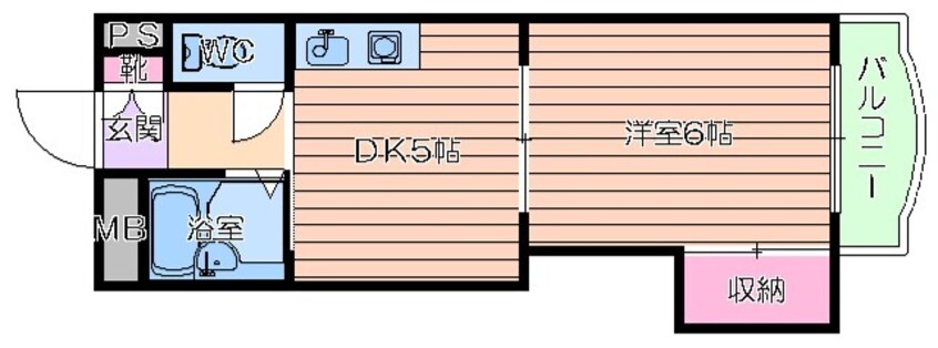 間取図 ノルデンハイム天神橋