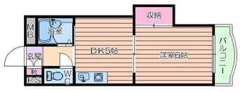 間取図 ノルデンハイム天神橋