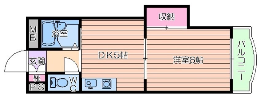 間取図 ノルデンハイム天神橋