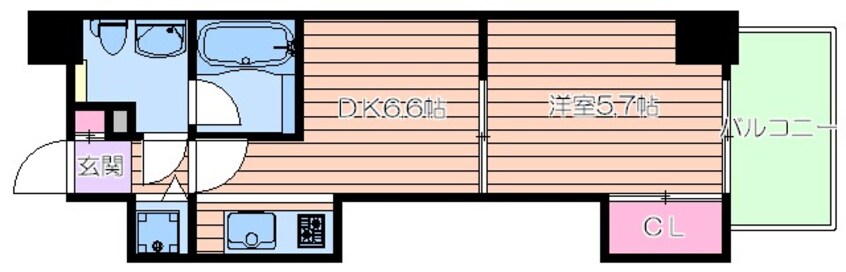 間取図 T’s SQUARE天神橋