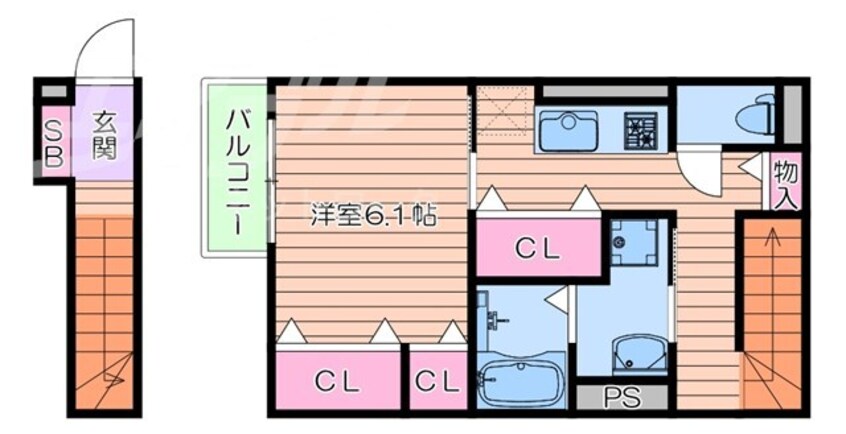 間取図 グリーンサイド野田