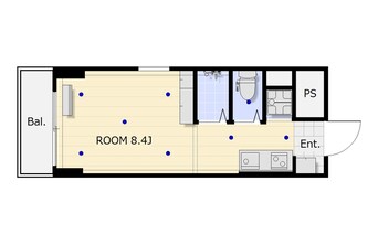 間取図 中崎町ハイツ